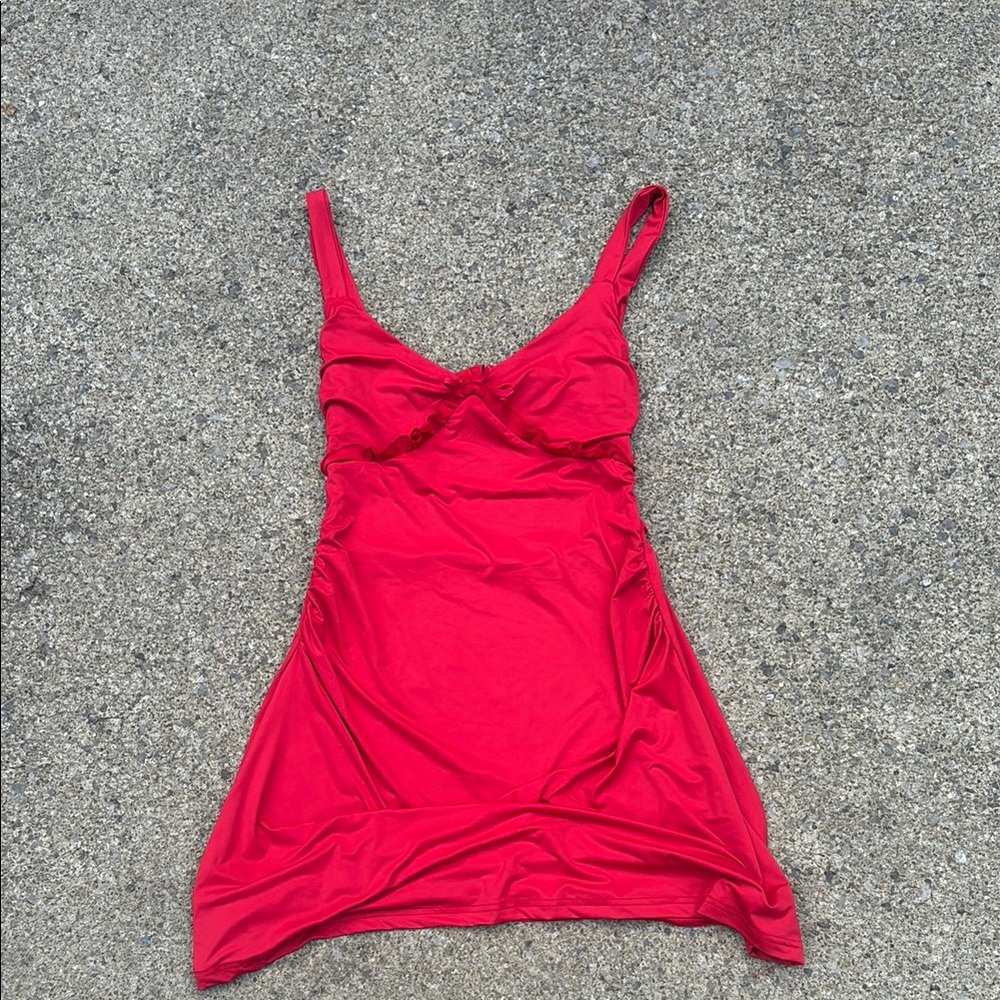 Red Sleeveless Dress